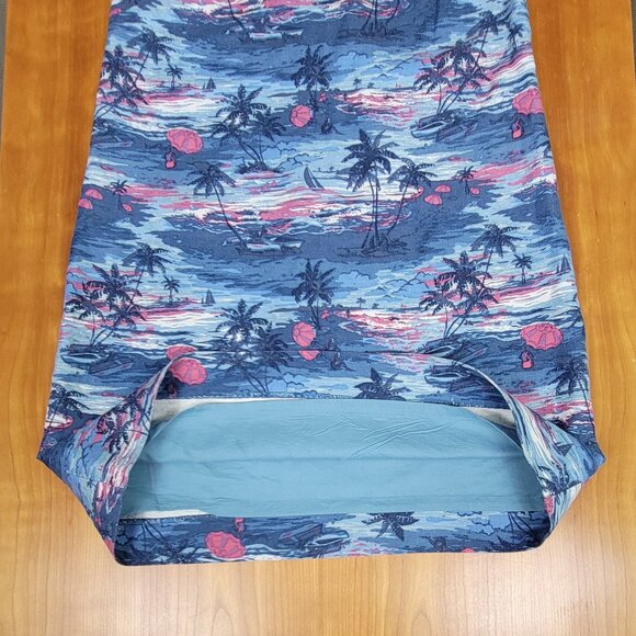 J. Crew Linen Blend Hawaiian Sunset Carrie Shift Mini Sun Dress - Size 4 - Picture 8 of 11